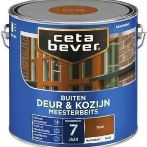 Cetabever Meesterbeits Deur en Kozijn Transparant Glans - Teak Betrouwbaar