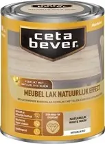 Hete Deal Cetabever Meubel Lak Natuurlijk Effect Mat - White Wash - 0,75 liter
