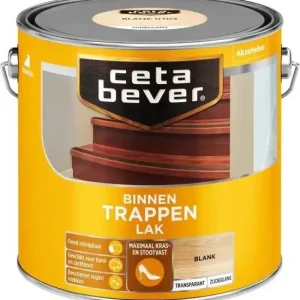 Cetabever Trappen Lak Binnen Transparant Zijdeglans - Blank Gecertificeerd