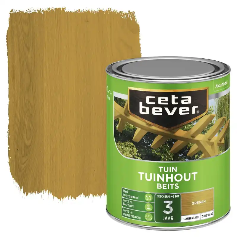 Nieuw Cetabever Tuinhout Beits Transparant Zijdeglans - Grenen