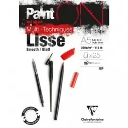 Clairefontaine Painton Mixmedia - Glad Blok - 250 gr - Blok - Wit Nu Kopen