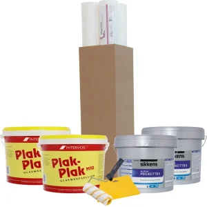 Betaalbaar Complete Renovlies Set Sikkens Alpha Projecttex - RAL 9010