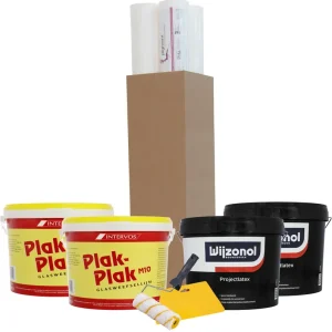 Complete Renovlies Set Wijzonol Projectlatex - RAL 9010 Gereduceerde Prijs