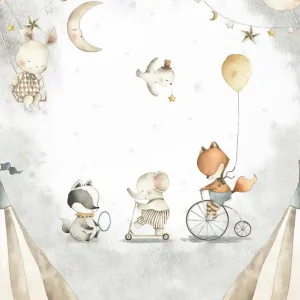 Aanbieding Decoprint Cute Walls- Night Circus 212x280cm - CW6055-1