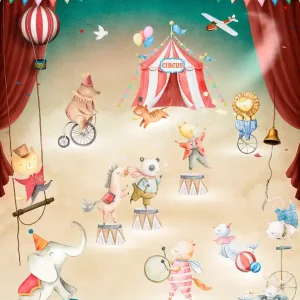 Beperkt Aanbod Decoprint Cute Walls- Playing Circus 212x280cm - CW6056-1