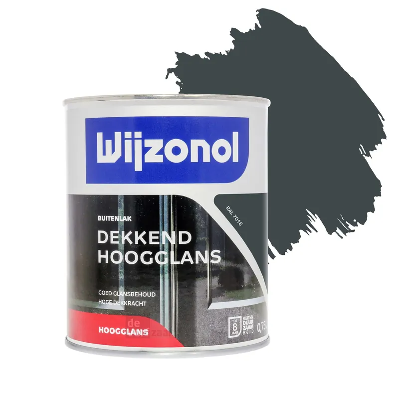 Wijzonol Dekkend Hoogglanslak - RAL 7016 Koop Vandaag