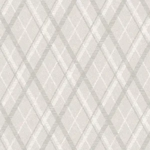 Dutch Wallcoverings Sauvage Ruit - Grijs Seizoensaanbieding