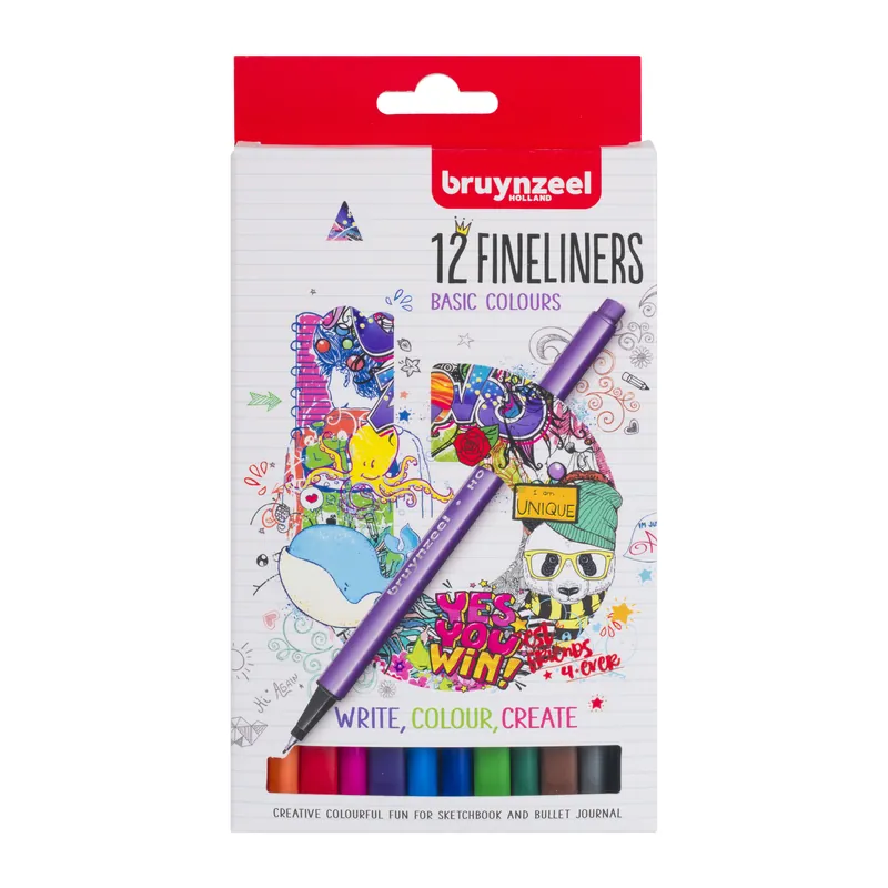 Goedkoop Bruynzeel Fineliner set
