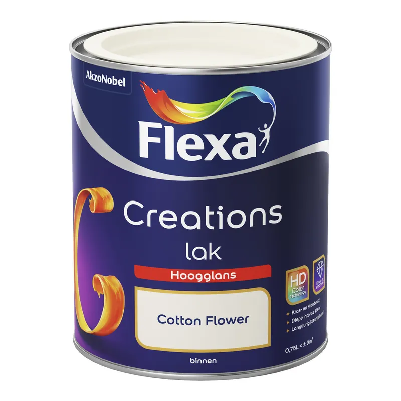 Aanbieding Flexa Creations Lak Hoogglans - Cotton Flower