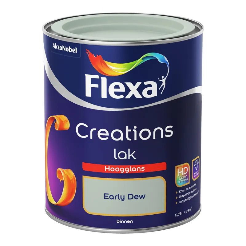 Tijdelijk Beschikbaar Flexa Creations Lak Hoogglans - Early Dew