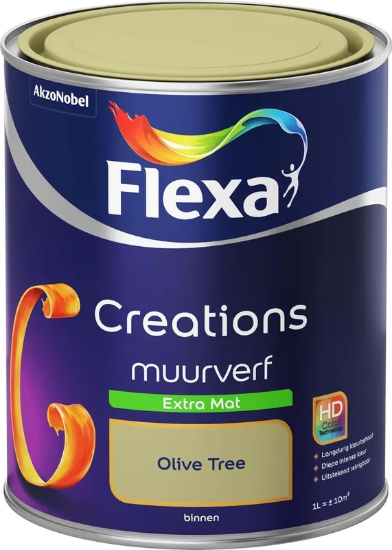 Flexa Creations Muurverf Extra Mat - Olive Tree Fabrieksprijs