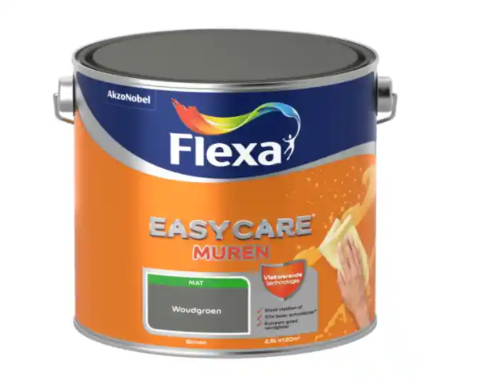 Flexa Easycare Muurverf Mat - Woudgroen - 2,5 liter Rechtstreeks Van De Fabrikant