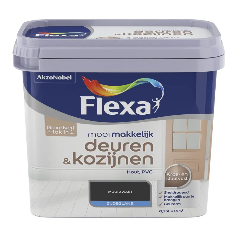 Laatste Kans Flexa Mooi Makkelijk Deuren en Kozijnen - Zwart