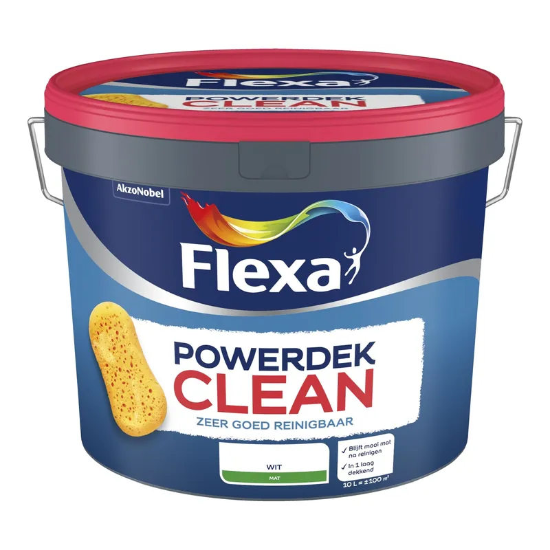 Beperkt Aanbod Flexa Powerdek Clean - Wit