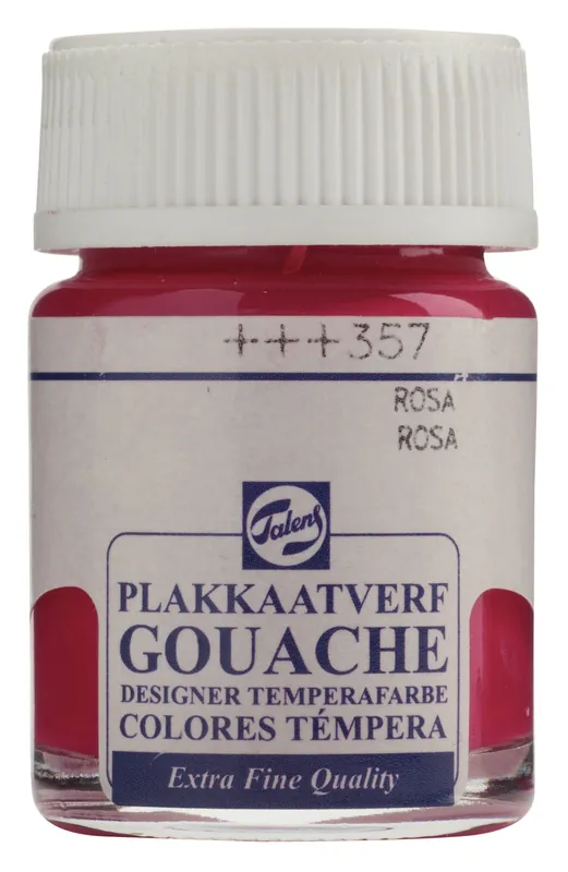 Nieuw Talens Gouache Extra Fine Quality Fles 16 ml - Roze 357