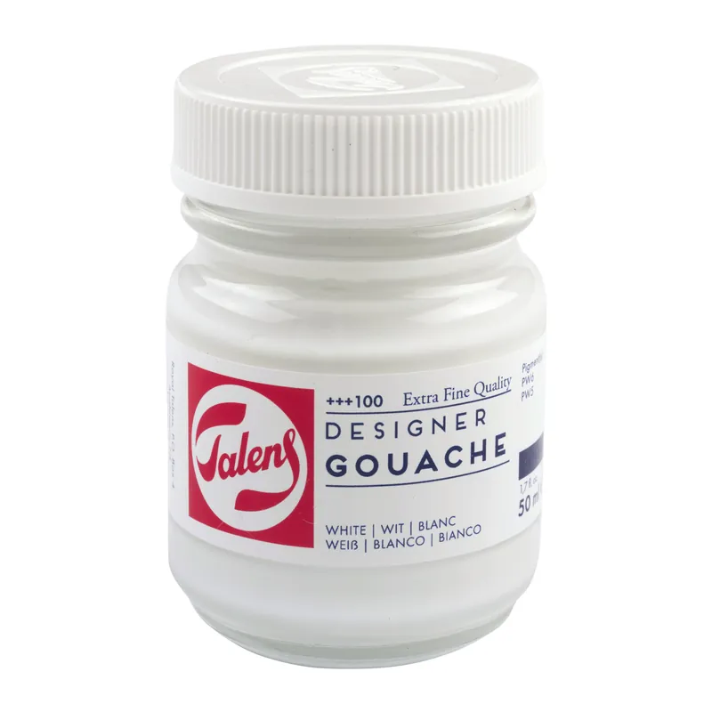 Beperkt Aanbod Talens Gouache Extra Fine Quality Fles 50 ml - Wit 100