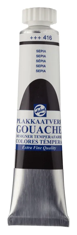 Talens Gouache Extra Fine Quality Tube 20 ml - Sepia 416 Populair