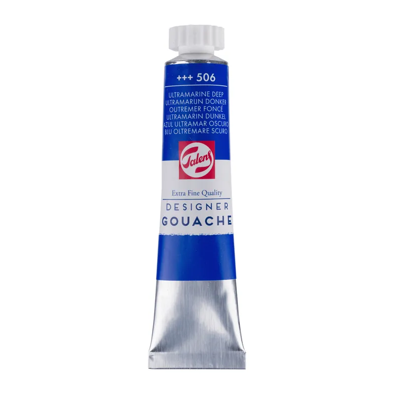 Rechtstreeks Van De Fabrikant Talens Gouache Extra Fine Quality Tube 20 ml - Ultramarijn Donker 506