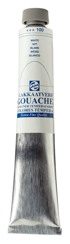 Direct Verzonden Talens Gouache Extra Fine Quality Tube 60 ml - Wit 100