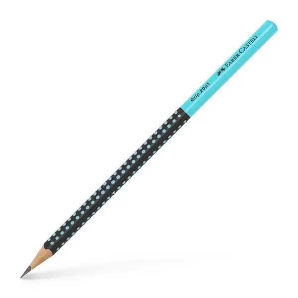Faber Castell Grafietpotlood Grip 2001 - Zwart/Turquoise Populair