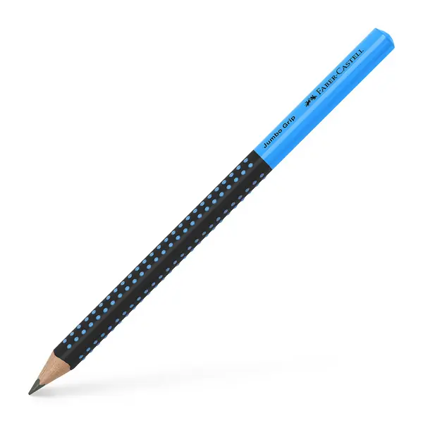Korting Faber Castell Grafietpotlood Jumbo Grip - Zwart/Blauw