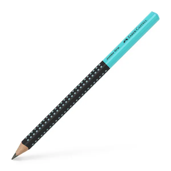 Faber Castell Grafietpotlood Jumbo Grip - Zwart/Turquoise Bestel Nu