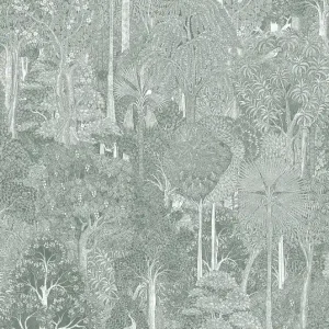 Shop Nu Marburg Heritage Behang ton sur ton met bomen en vogels - 47651