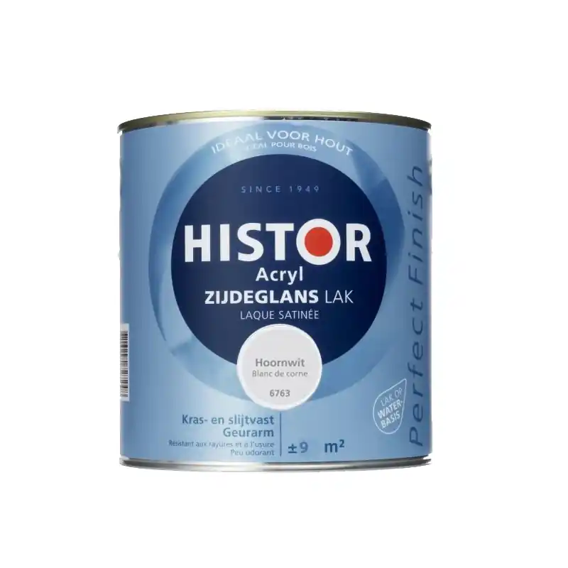 Histor Acryl Zijdeglans Lak - Hoornwit Speciale Aanbieding