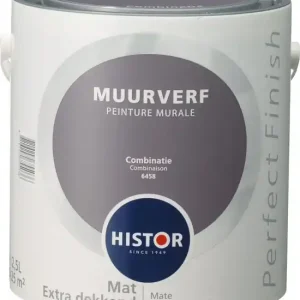 Histor Perfect Finish Muurverf Mat - Combinatie - 2,5 liter Bestseller