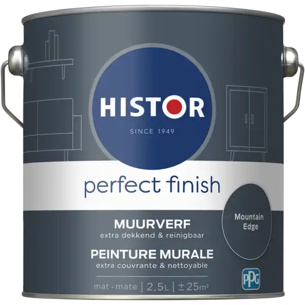 Histor Perfect Finish Muurverf Mat - Mountain Edge - 2,5 liter Koop Vandaag
