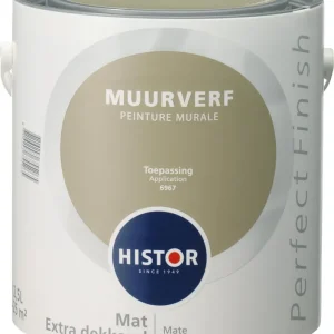 Histor Perfect Finish Muurverf Mat - Toepassing - 2,5 liter Bestel Nu