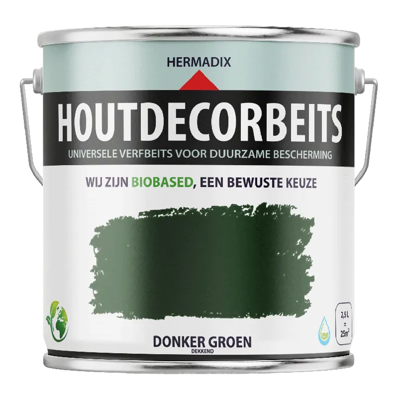 Hermadix Houtdecor Verfbeits - Donker Groen Fabrieksprijs