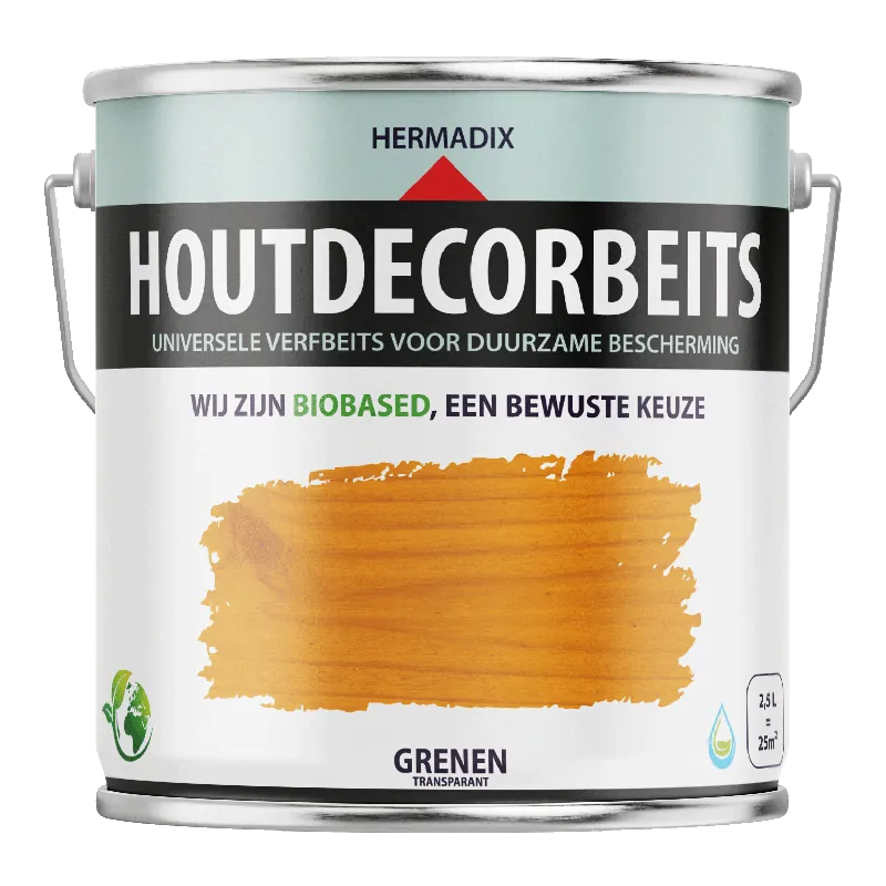 Hermadix Houtdecor Verfbeits Transparant - Grenen Beperkt Aanbod