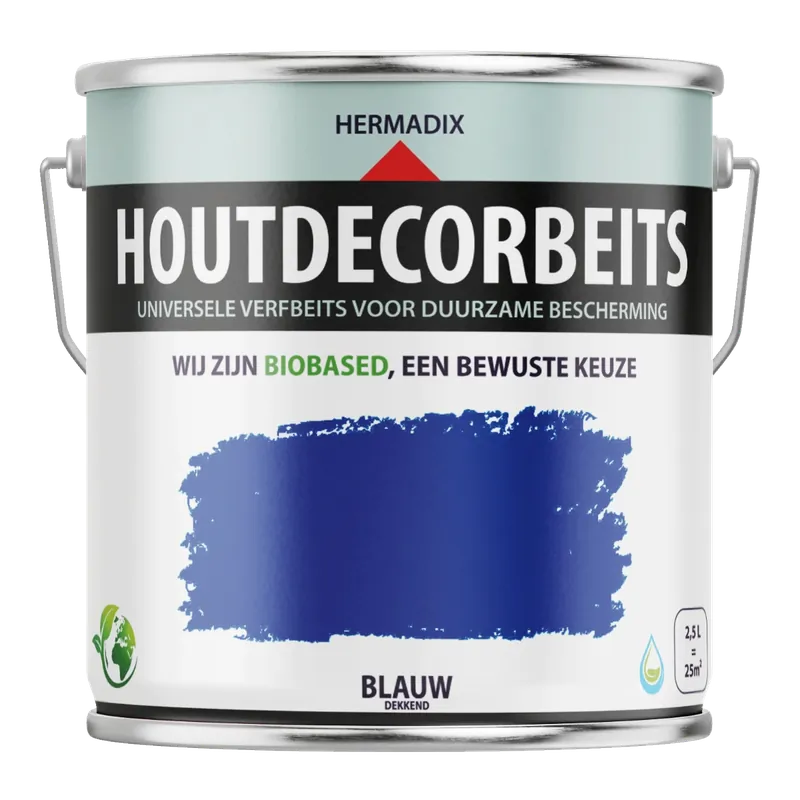 Snelle Levering Hermadix Houtdecor Verfbeits - Blauw