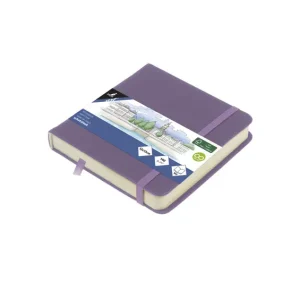 Kangaro Schetsboek - Heather Purple - Hardcover - 80 vellen - 140g - Roomwit Papier met Elastiek en Lint Beste Prijs