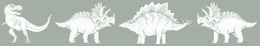 Beperkt Aanbod Noordwand Kids Walls Behangrand met dinosaurussen - 45802