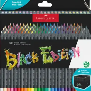 Faber Castell Kleurpotlood Black Edition - 100 stuks Korting