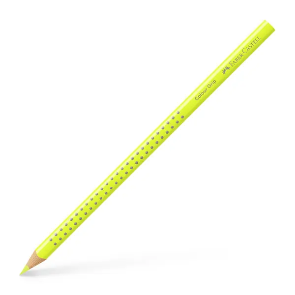 Weekendaanbieding Faber Castell Kleurpotlood Colour Grip 2001 - neon geel
