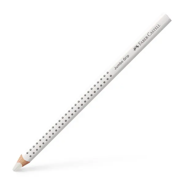 Faber Castell Kleurpotlood Jumbo Grip - 01 wit Seizoensaanbieding