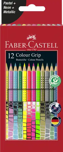 Koop Vandaag Faber Castell Kleurset GRIP pastel - neon en metallic