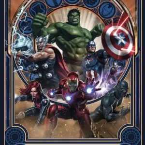 Betaalbaar Komar Into Adventure Fotobehang Marvel - Avengers - Ornament - IADX4-068