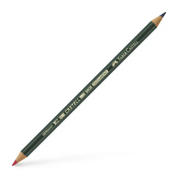 Express Levering Faber Castell Kopieerpotlood Document 9608 - Rood/blauw