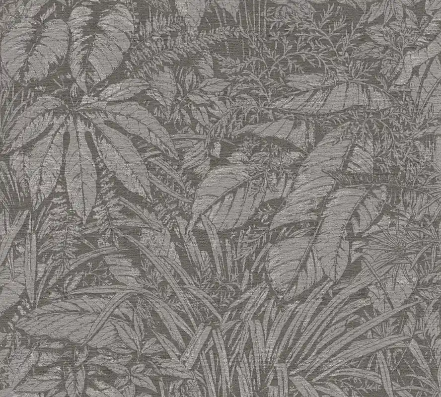 Betaalbaar Livingwalls Smart Surfaces - Grijs - Floraal - 395607