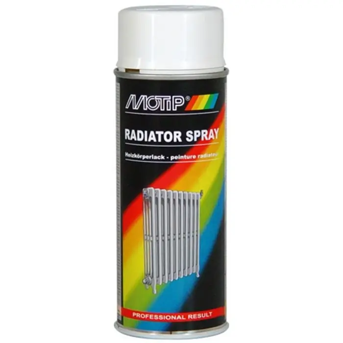 Populair Motip Radiator Spray- RAL 9010