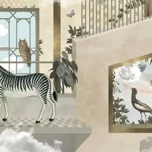 Uitverkoop Muance Muance Fotobehang Zebra's playground - MU13075