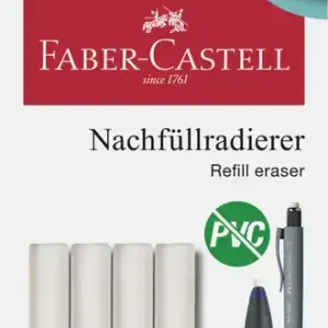 Faber Castell Navulgum voor Polymatic - 4 stuks op blister Hete Deal