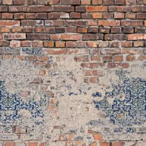 Lage Kosten Noordwand Smart Art Easy Fotobehang bakstenen muur met tegeltjes 47253