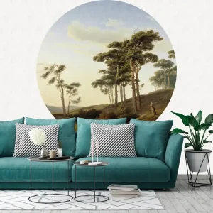 Bestseller Dutch Painted Memories 2 - 8042C - Circle Eveningmood with a Shepherd
