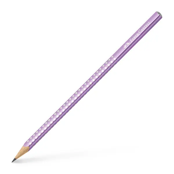 Faber Castell Potlood Grip sparkle - violet metallic Meest Verkocht