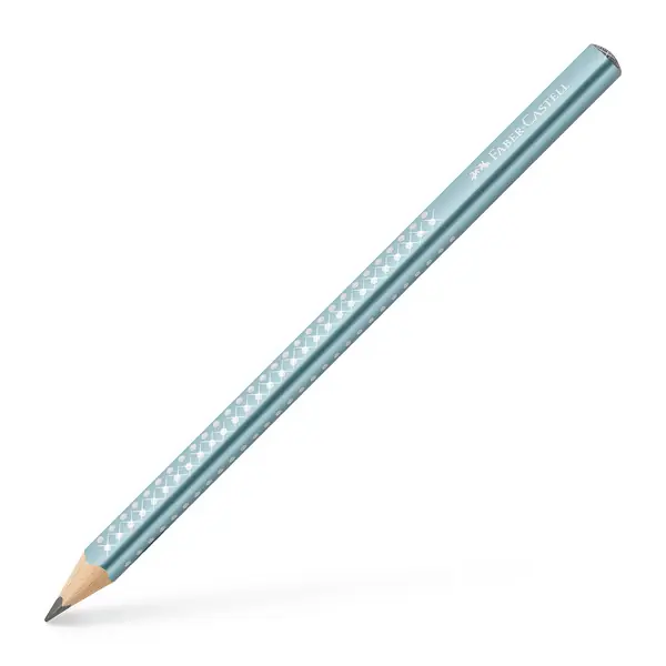 Laatste Versie Faber Castell Potlood Jumbo Grip - Sparkle ocean metallic